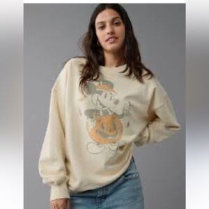 AE Oversized Halloween Mickey Graphic Sweatshirt